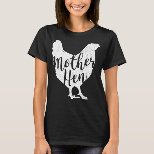 Moeder Hen Happy Moederdag Leuke Kip Voor Wo T-shirt (Voorkant)