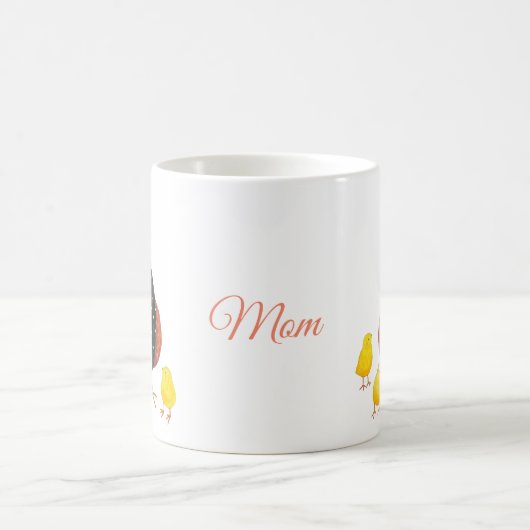 Moeder Hen met drie moederdag cadeau Koffiemok (Center)