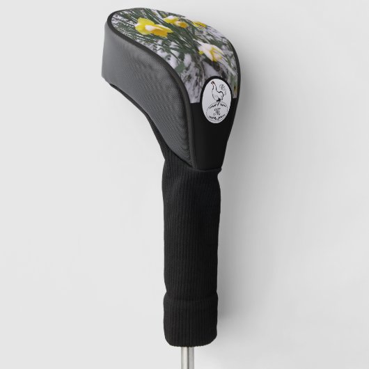 Moeder Hen Nesting op Monogram w Gepersonaliseerd  Golfheadcover (Schuin)