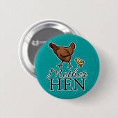 Moeder Hen Ronde Button 5,7 Cm (Voorkant /achterkant)