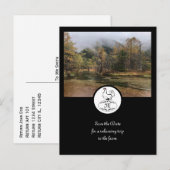 Moeder Hen Silhouette Silhouette Monogram met Foto Uitnodiging Briefkaart (Voorkant / Achterkant)