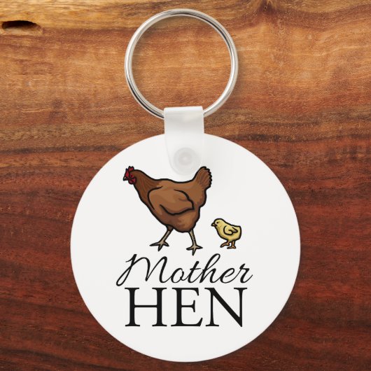 Moeder Hen Sleutelhanger (Voorkant)
