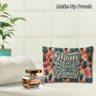 Moeder het hart van de familie Tropisch patroon Etui