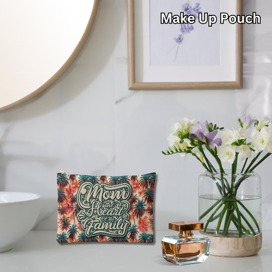 Moeder het hart van de familie Tropisch patroon Etui