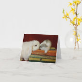 Moeder & het Konijntje van het Baby Kaart (Gele Bloem)