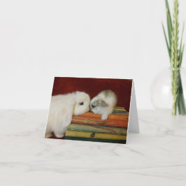 Moeder & het Konijntje van het Baby Kaart