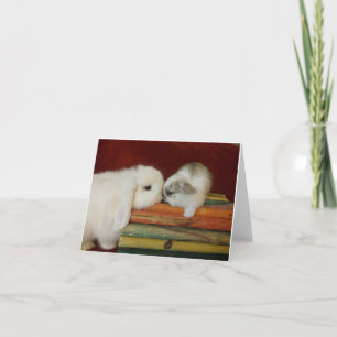 Moeder & het Konijntje van het Baby Kaart