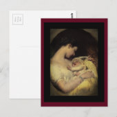 Moeder Holding Baby Briefkaart (Voorkant / Achterkant)