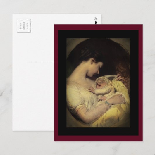 Moeder Holding Baby Briefkaart (Voorkant / Achterkant)