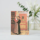 Moeder Holding Baby in de keuken Briefkaart (Staand voorkant)