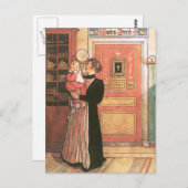 Moeder Holding Baby in de keuken Briefkaart (Voorkant / Achterkant)