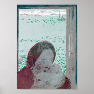 Moeder Holding Baby, Maurice Denis Poster