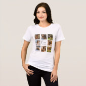 Moeder hond mama fotocollage Tri-Blend shirt (Voorkant volledig)