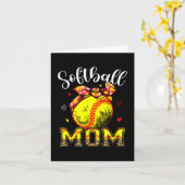 Moeder Hoofdband Leopard Softball Ball Moederdag M Kaart (Gele Bloem)