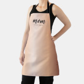 Moeder Hoofdkok Nep Rose Goud Minimalistisch Schort (Insitu)