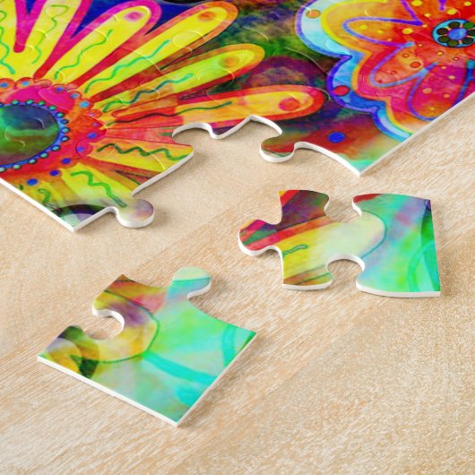 Moeder houdt harten voor eeuwig vast legpuzzel (Zijkant)