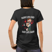 Moeder houdt van baby t-shirt (Achterkant)