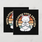 Moeder houdt van katten en yoga (Voorkant / Achterkant)