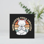 Moeder houdt van katten en yoga (Staand voorkant)