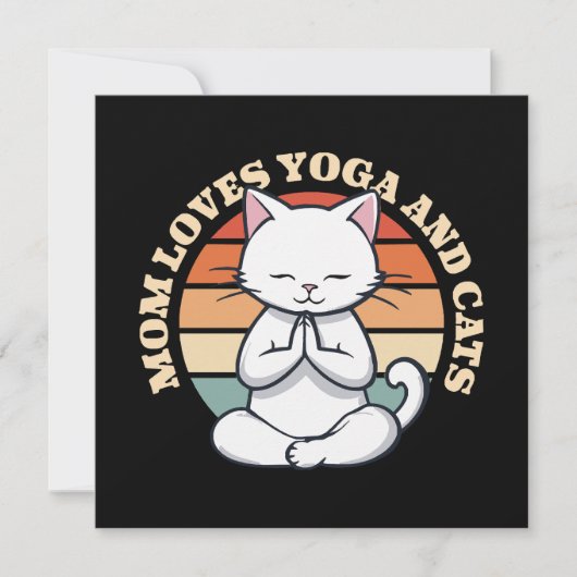 Moeder houdt van katten en yoga (Voorkant)