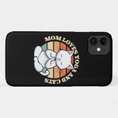 Moeder houdt van katten en yoga Case-Mate iPhone case (Achterkant (horizontaal))