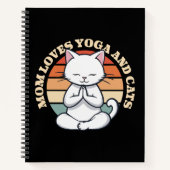 Moeder houdt van katten en yoga notitieboek (Voorkant)