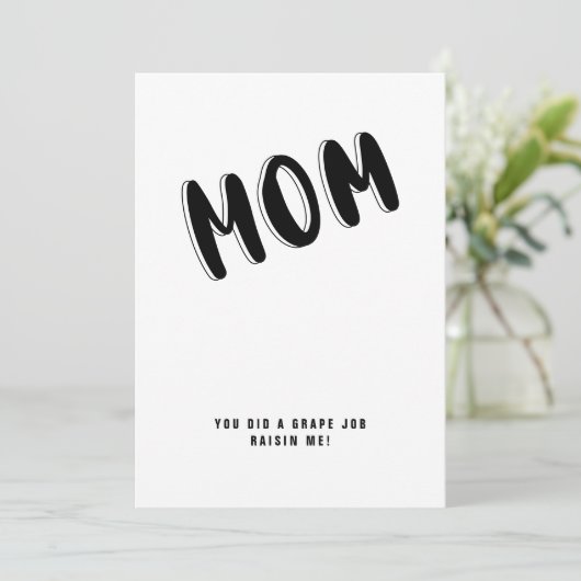 Moeder Humor Grappige Moederdag Gezegden Quotes Ka Kaart (Staand voorkant)