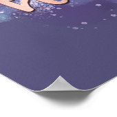 Moeder Hustler Trendy Roos Gold Mam Typografie Poster (Hoek)