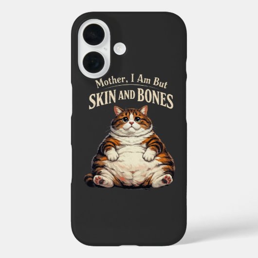 Moeder, ik ben maar vel en botten – Grappige dikke Case-Mate iPhone Case (Achterkant)