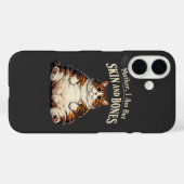 Moeder, ik ben maar vel en botten – Grappige dikke Case-Mate iPhone Case (Achterkant (horizontaal))