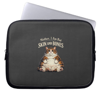 Moeder, ik ben maar vel en botten – Grappige dikke Laptop Sleeve