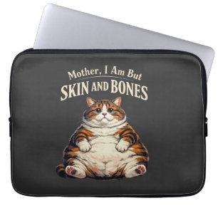 Moeder, ik ben maar vel en botten – Grappige dikke Laptop Sleeve