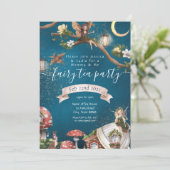 Moeder & Ik Feeënthee Feest Uitnodiging (Staand voorkant)