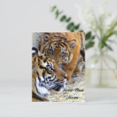 Moeder, ik hou van je mam briefkaart (Staand voorkant)