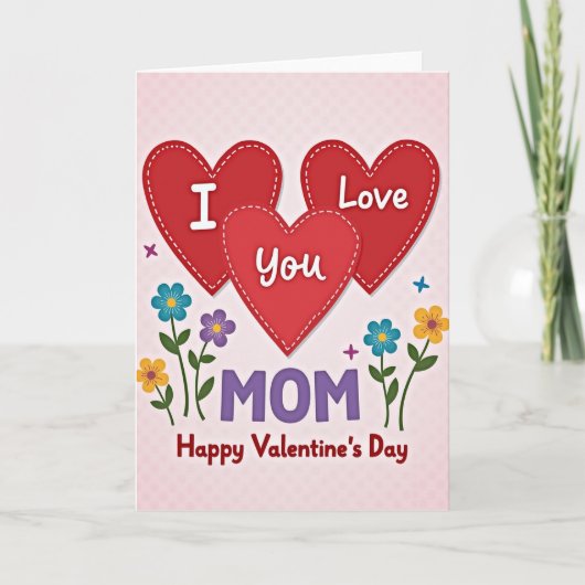 Moeder Ik Hou Van Jou Valentijnkaart Kaart (Voorkant)
