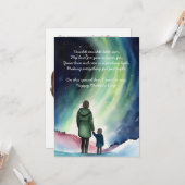 Moeder & ik onder de sterren | Moederdag Kaart (Voorkant / Achterkant in situ)