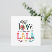 Moeder Ik Word Liefdevol Lala Zonnebloem Verjaarda Kaart (Staand voorkant)