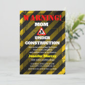 Moeder in aanbouw | Schattige modern Baby shower Kaart (Staand voorkant)