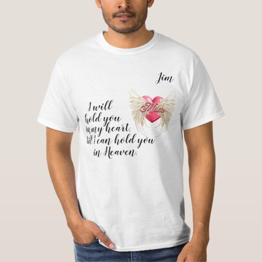 "Moeder, in de hemel" Aanpasbare heren- T-shirt (Voorkant)