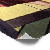 moeder in de keuken kookt een paasham poster (Hoek)