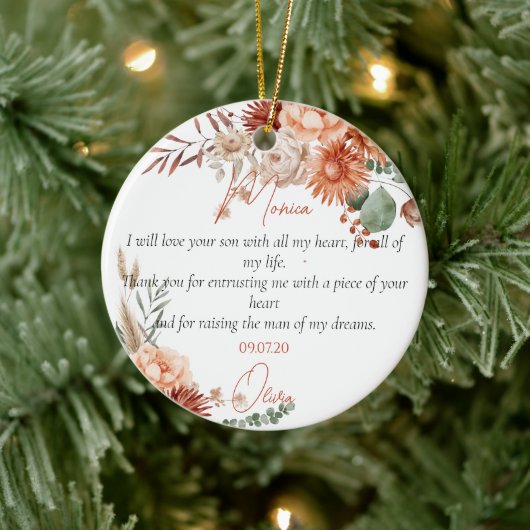 Moeder in de wet Gift Keramisch Ornament (Boom)