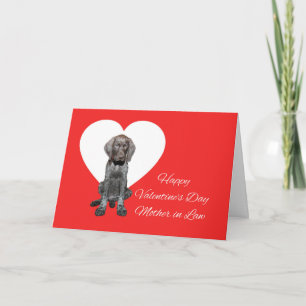 Moeder in de wet Glossy Grizzly Valentijn Puppy Lo Feestdagen Kaart