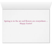 Moeder in de wet Happy Easter Tulip kaart (Binenzijde Horizontaal (Onderkant))