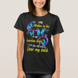 Moeder in de wet Mijn Guardian Angel kijkt terug T-shirt