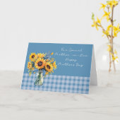 Moeder in de wet Moederdag Zonnebloemen in Mason J Kaart (Gele Bloem)