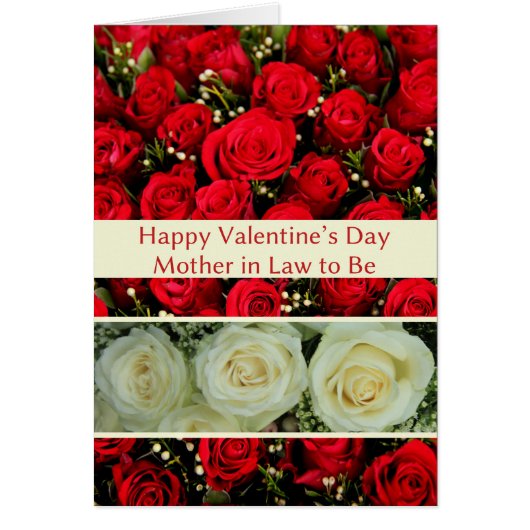 Moeder in de wet om Rozen van Happy Valentijnsdag  (Voorkant)