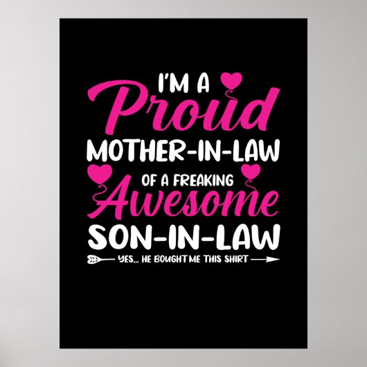 Moeder in de wet van Geweldige zoon in de wet Poster (Voorkant)