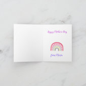 Moeder in de wet Waardering Gelukkige Moederdag Kaart (Binnen)