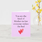 Moeder in de wet Waardering Gelukkige Moederdag Kaart (Gele Bloem)