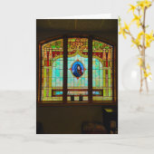 "Moeder in Glas" Pasen Kaart (Gele Bloem)